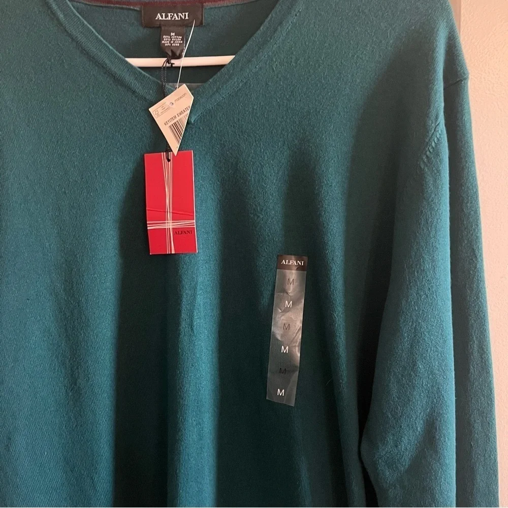 Alfani Teal Sweater men’s size Medium
